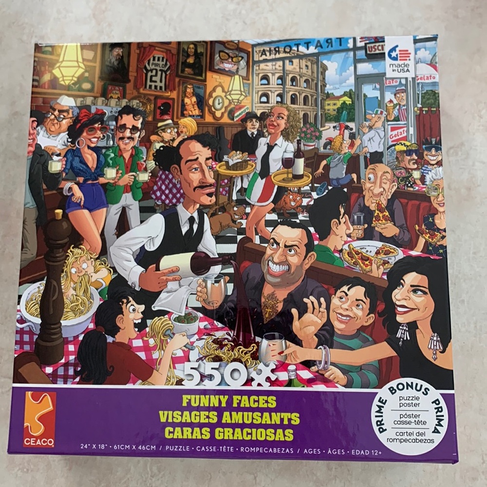 Ceaco Funny Faces 550 piece Puzzle NIB